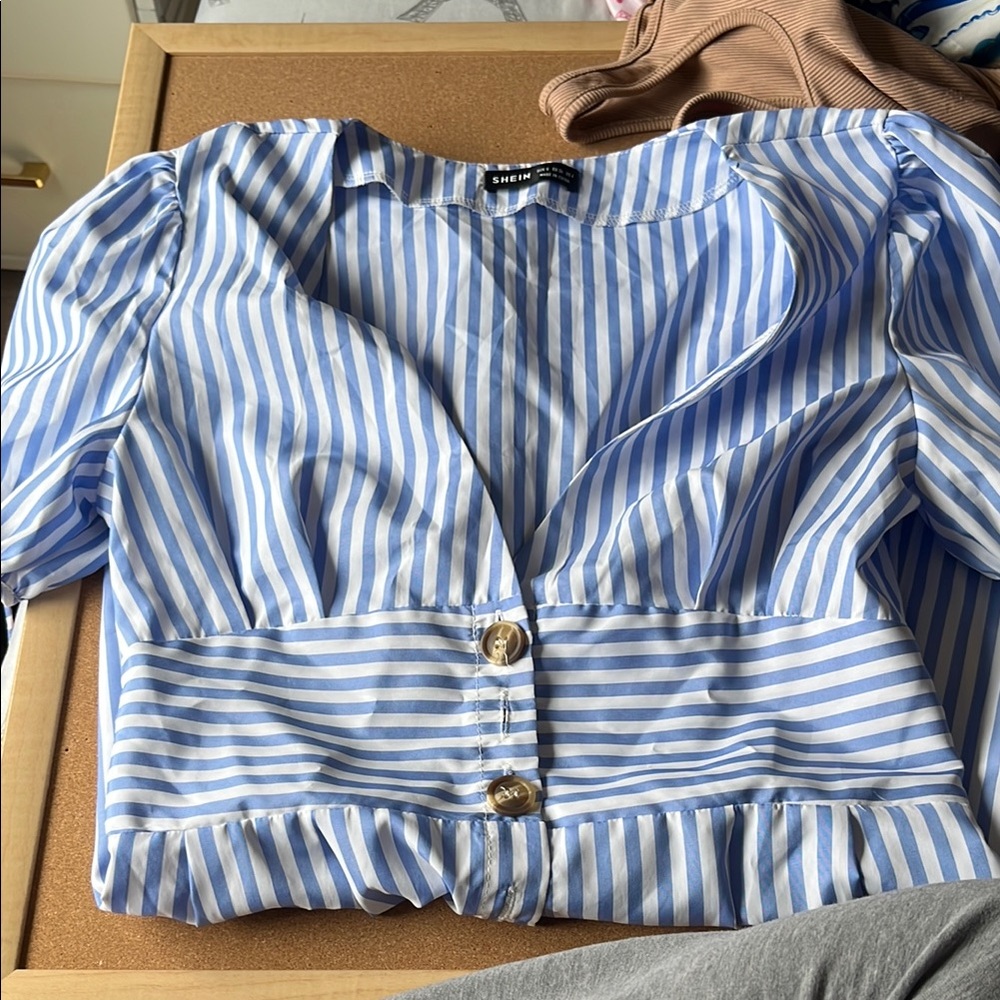 SHEIN Blue Striped Women's dress